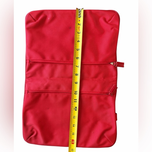 Prada Sport Linea Rossa Red Nylon Travel Organizer Zip Pouch - Picture 5 of 9